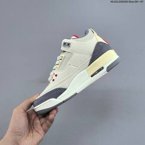 Air Jordan 3 Retro Hide And Sneak AIR JORDAN 3 Aj3 Lifestyle (BS-66490)