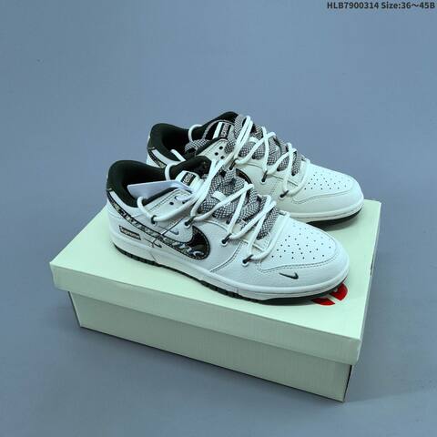 Nike Dunk Low Off White Grey Blue EU 36-45 Skate Shoe - Unisex (BS-61325)
