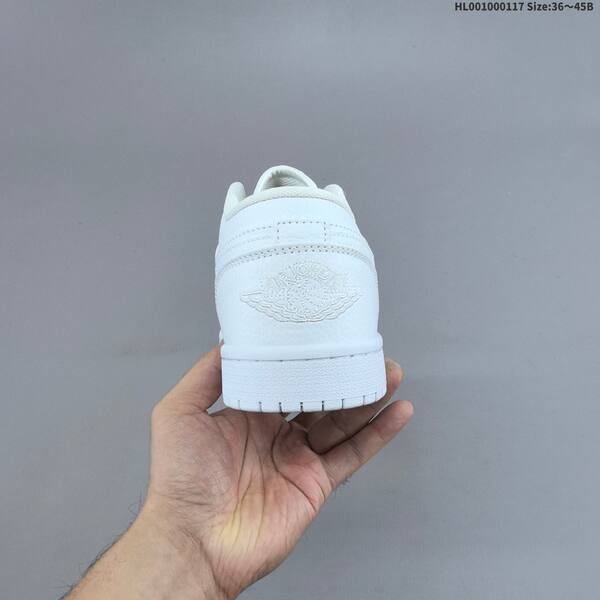 Jordan Air Jordan 1 Low Triple White 36~45 basketball