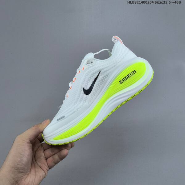 Nike Vomero Plus ReactX Air Zoom white black neon yellow orange dark grey white EU 35 5-46 running shoe