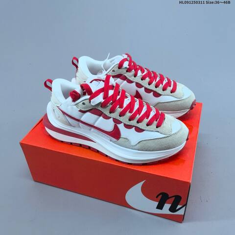 Nike Vaporwaffle Sacai White Beige Red Black Gum EU 36-46 Sneaker - Unisex (BS-61372)