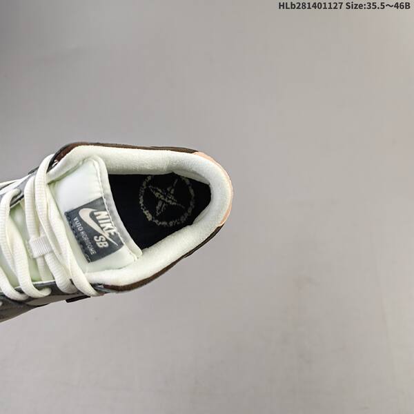 Nike SB Dunk Low off white grey brown pink EU 35 5-46 skate shoe