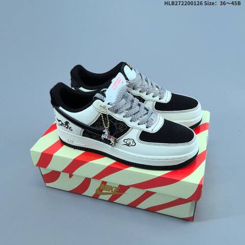 Nike Air Force 1 07 Low White Red Black Yellow EU 36-45 Sneaker - Unisex (BS-61751)