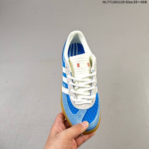 Adidas Bad Bunny x Gazelle Indoor Blue White Grey Gum EU 35-45 Skate Shoe - Unisex (BS-65402)