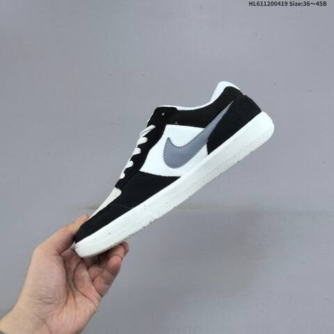 Nike SB Force 58 Black White Grey Orange EU 36-45 Skate Shoe - Unisex (BS-60654)