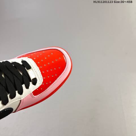 Nike Air Force 1 07 White Pink Red Black EU 36-45 Sneaker - Unisex (BS-63198)