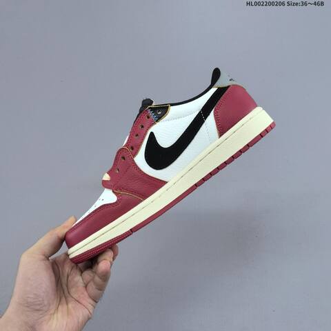 Union LA x Travis Scott x Air Jordan 1 Low UN x AIR JORDAN AJ1 Lifestyle (BS-66687)