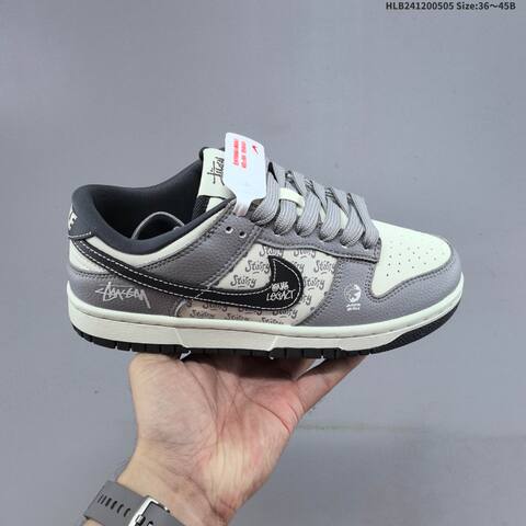 Nike Dunk SB Low White Black Gold Gray Off White EU 36-45 Skate Shoe - Unisex (BS-60486)