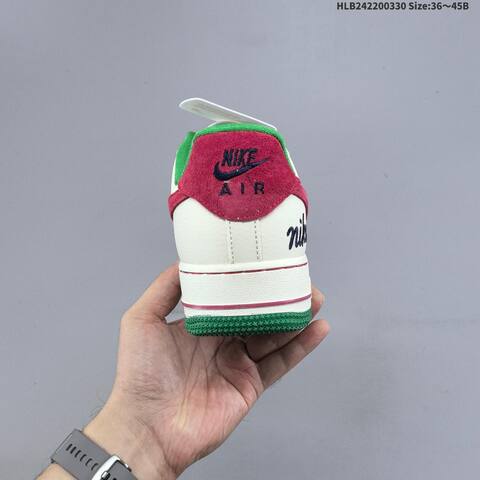 Nike Air Force 1 07 Low Off White Red Green Navy Blue EU 36-45 Sneaker - Unisex (BS-61031)