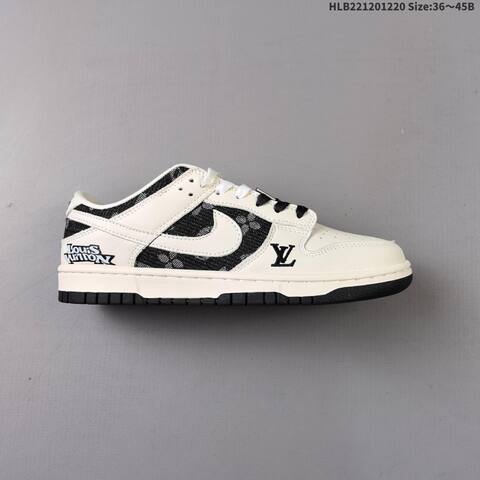 Nike SB Dunk Low Off White Light Grey Black EU 36-45 Skate Shoe - Unisex (BS-62545)