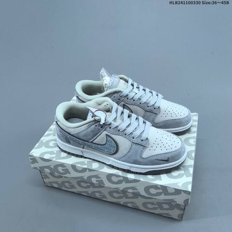 Nike Dunk SB Low Off White Burgundy Grey White EU 36-45 Skate Shoe - Unisex (BS-61030)