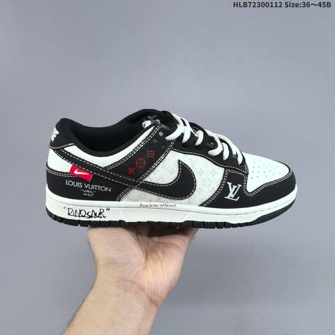 Nike Dunk SB Low Black White Red EU 36-45 Skate Shoe - Unisex (BS-62046)