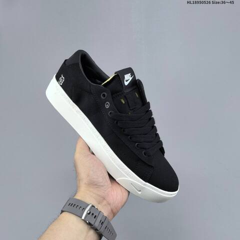 Nike Book Blazer Low Black Sail Yellow EU 36-45 Skate Shoe - Unisex (BS-60118)