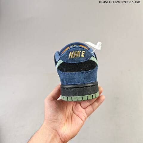 Nike SB Dunk Low Pro Black Blue Green EU 36-45 Skate Shoe - Unisex (BS-62981)