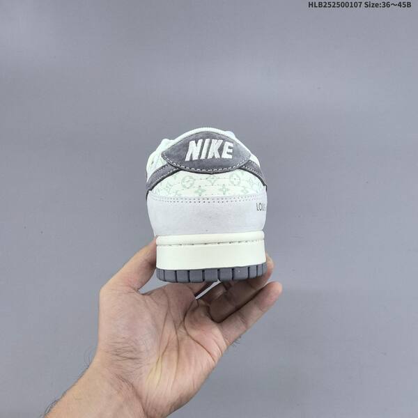Nike SB Dunk Low Louis Vuitton Custom off white light gray dark gray EU 36-45 skate shoe