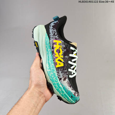 HOKA ONE ONE Speedgoat 6 Black Grey EU 36-45 Trail Shoe Trail Running Sneakers - Unisex (BS-69454)