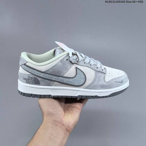Nike SB Dunk Low Light Grey White Dark Grey EU 36-45 Skate Shoe - Unisex (BS-62181)