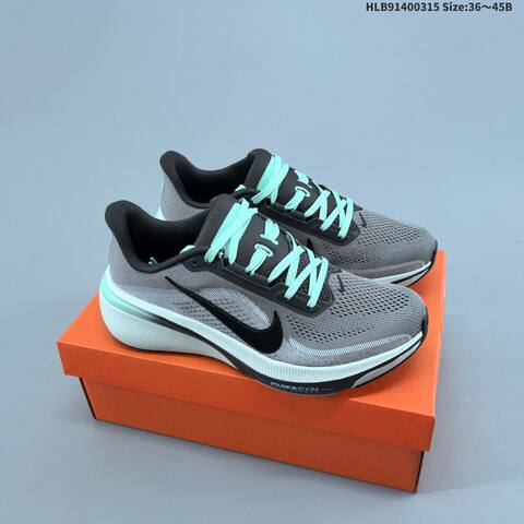 Nike Air Zoom Pegasus 42 Grey Black Mint White EU 36-45 Running Shoe - Unisex (BS-61297)