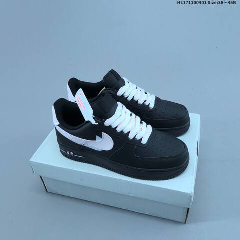 Nike Air Force 1 07 LV8 CU0952 Black White Light Pink EU 36-45 Sneaker - Unisex (BS-60990)