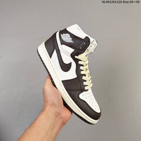 A Air Jordan 1 High OG Baroque Brown AIR JORDAN 1 Aj1 Lifestyle (BS-67615)