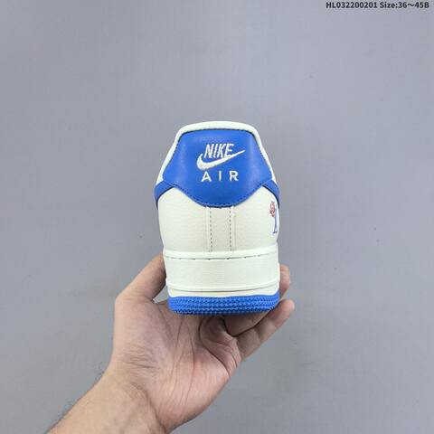 Nike Air Force 1 07 LV8 BK1916-009 Off White Royal Blue EU 36-45 Sneaker - Unisex (BS-61594)