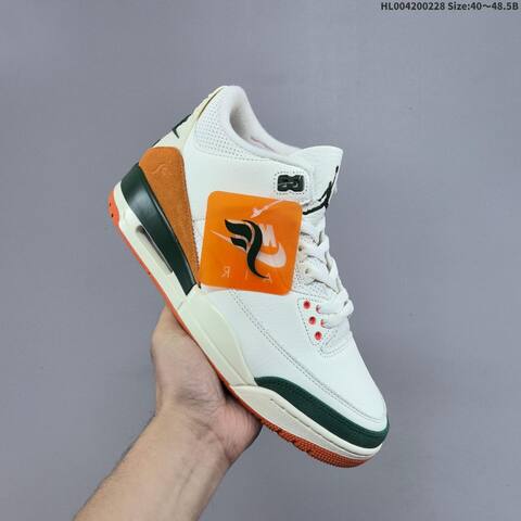 Solefly x Air Jordan 3 Retro Miami AIR JORDAN 3 Aj3 3 Solef Lifestyle (BS-66666)