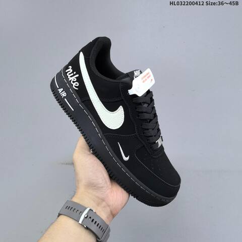 Nike Air Force 1 07 Low Black White Blue Beige EU 36-45 Sneaker - Unisex (BS-60785)