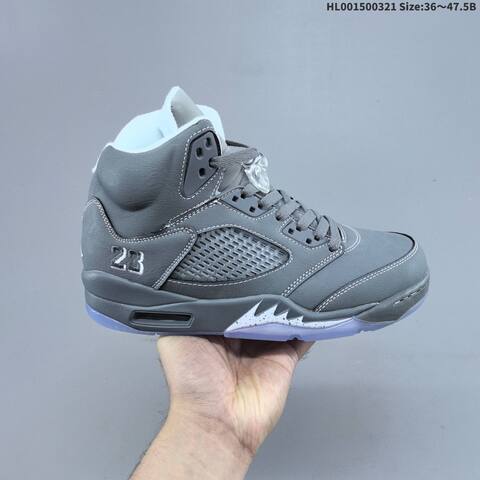 Air Jordan 5 Retro Wolf Grey Replica AIR JORDAN 5 Aj5 Lifestyle (BS-66485)