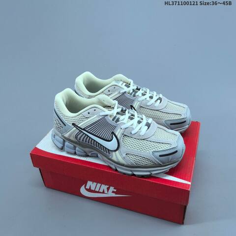 Nike Zoom Vomero 5 White Pink Silver Gray EU 36-45 Running Shoe - Unisex (BS-61846)