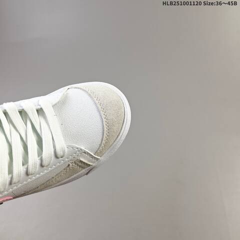 Nike Blazer Mid 77 Suede Swoosh White Black Pink Light Gray EU 36-45 Skate Shoe - Unisex (BS-63379)