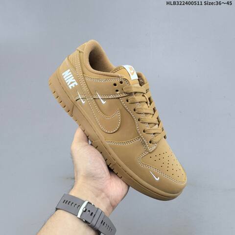 Nike SB Dunk Low Stussy Brown Beige White EU 36-45 Skate Shoe - Unisex (BS-60410)