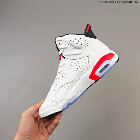 Air Jordan 6 Retro Infrared White AIR JORDAN 6 Aj6 Lifestyle (BS-67493)