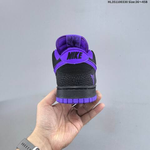 Nike SB Dunk Low IM0581-001 Black Purple EU 36-45 Skate Shoe - Unisex (BS-61028)