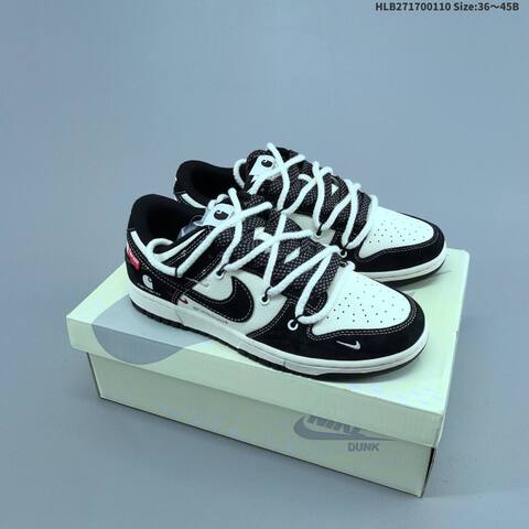Nike SB Dunk Low Off White Black Dark Grey EU 36-45 Skate Shoe - Unisex (BS-62089)
