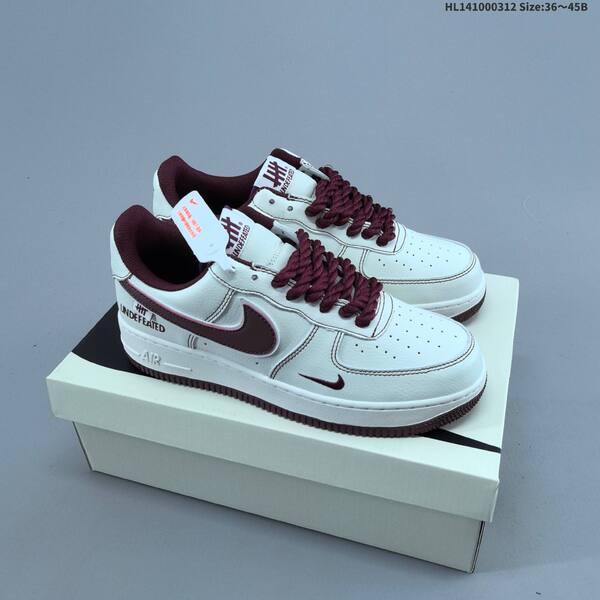 Nike Air Force 1 07 off white burgundy grey EU 36 45 sneaker EU 36-45