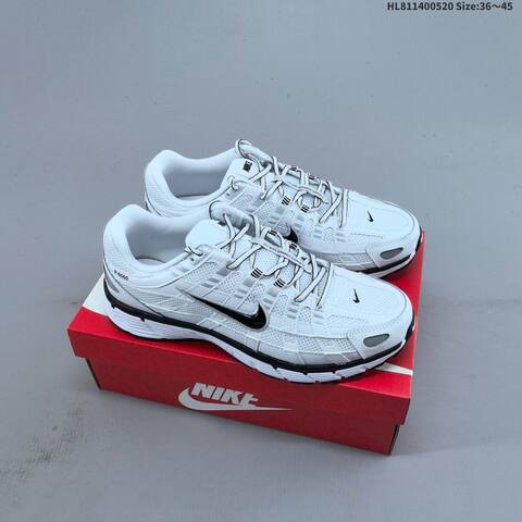 Nike P-6000 Black White Dark Grey EU 36-45 Running Shoe - Unisex (BS-60240)