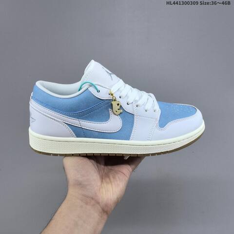 Air Jordan 1 Low Worn Blue AIR JORDAN 1 Aj1 Lifestyle (BS-66581)