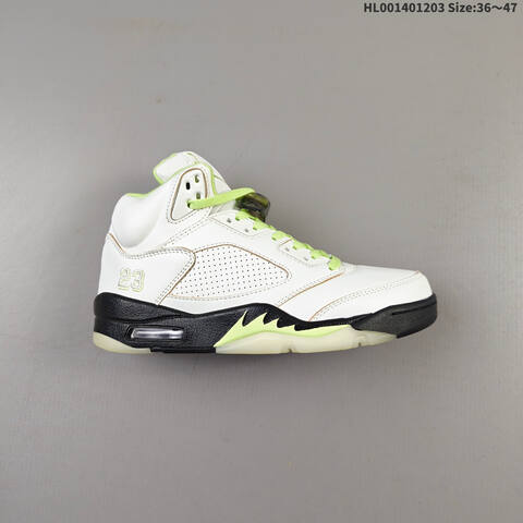 Air Jordan 5 Retro Luminous Green And Sail AIR JORDAN 5 Aj5 Lifestyle (BS-67559)