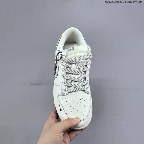 Nike Dunk SB Low Stussy Off White Black Grey EU 36-45 Skate Shoe - Unisex (BS-61034)