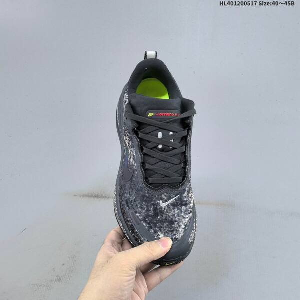 Nike Vomero Plus ReactX Air Zoom dark grey black white neon green EU 40-45 running shoe