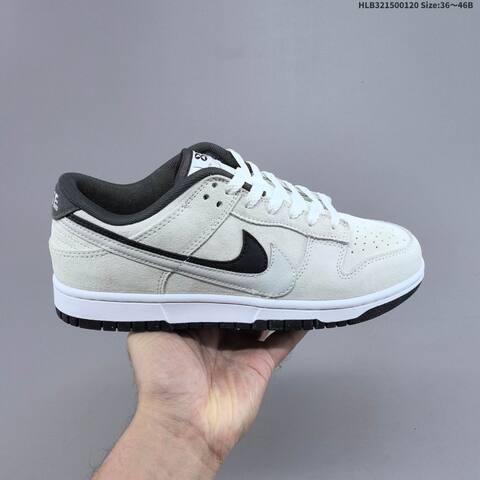 Nike SB Dunk Low Retro ZoomAir Light Grey Black White EU 36-46 Skate Shoe - Unisex (BS-61869)