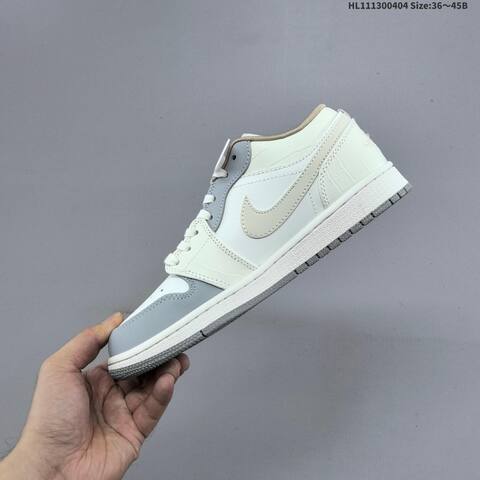 Air Jordan 1 Low Soft Pearl WMNS AIR JORDAN 1 Aj1 Lifestyle (BS-66331)