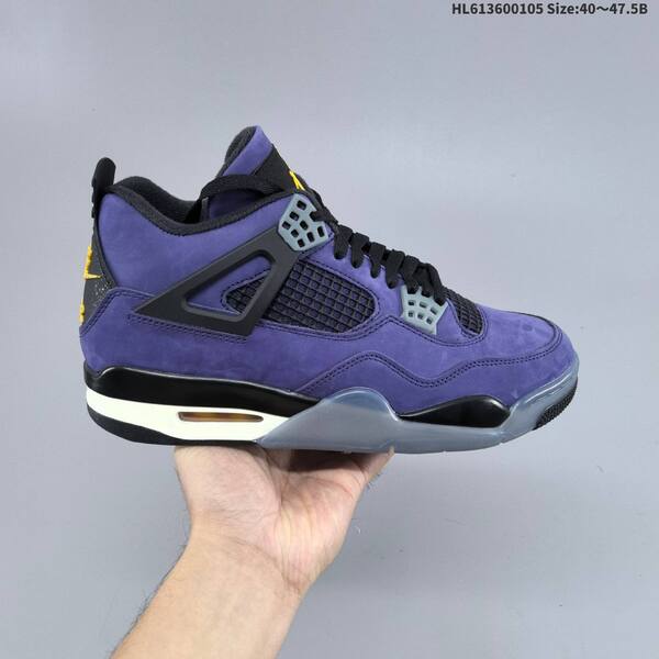 Jordan Air Jordan 4 Retro OG Imperial Purple / Black / Grey / Yellow EU 40-47.5 basketball