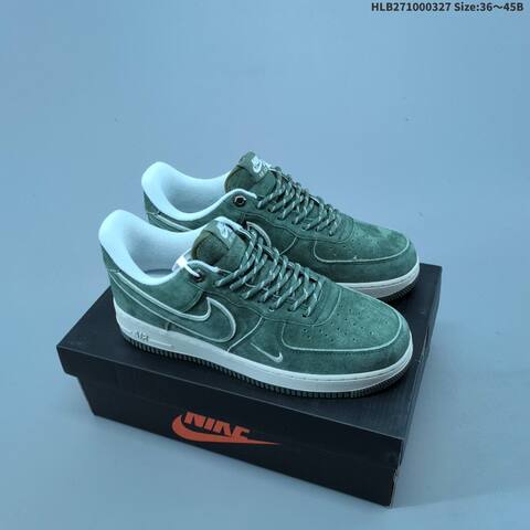 Nike Air Force 1 07 Low Navy Blue White Light Gray EU 36-45 Sneaker - Unisex (BS-61107)