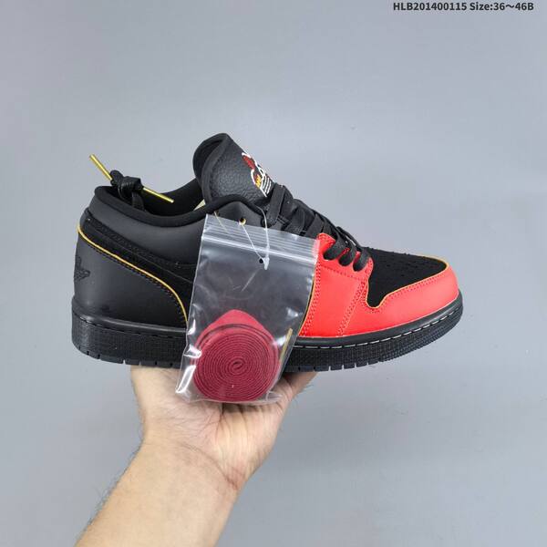 Jordan Air Jordan 1 Low black/red/gold EU 36-46 casual