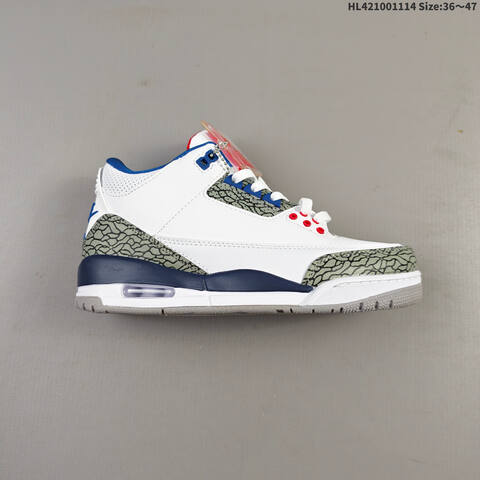 Jordan Air Jordan 3 Retro Silver Anniversary AIR JORDAN 3 1987 1988 35 MV Lifestyle - Women's (BS-67817)