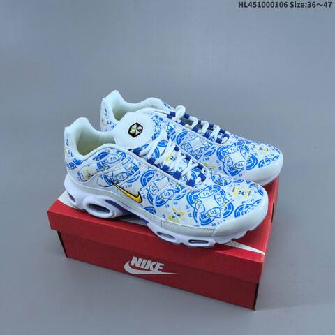 Nike Air Max Plus TN Light Blue Black Black White EU 36-47 Running Shoe - Unisex (BS-62207)