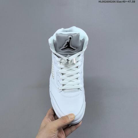 Air Jordan 5 Retro Metallic White Replica AIR JORDAN 5 Aj5 Lifestyle (BS-66682)