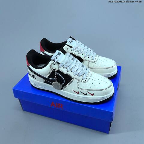 Nike Air Force 1 Low Off White Red Black EU 36-45 Sneaker - Unisex (BS-61324)