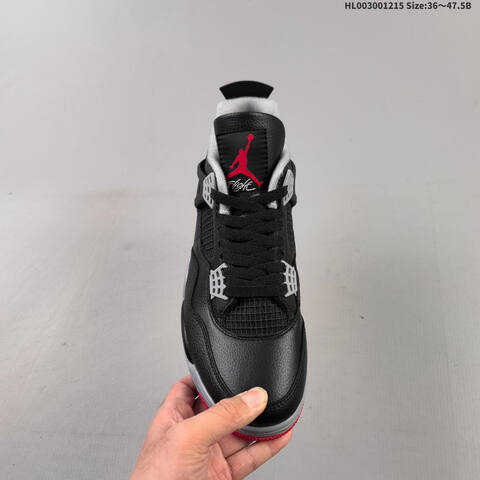 Air Jordan 4 Retro Bred Reimagined 2024replica AIR JORDAN 4 Aj4 4 2024 Lifestyle (BS-67430)